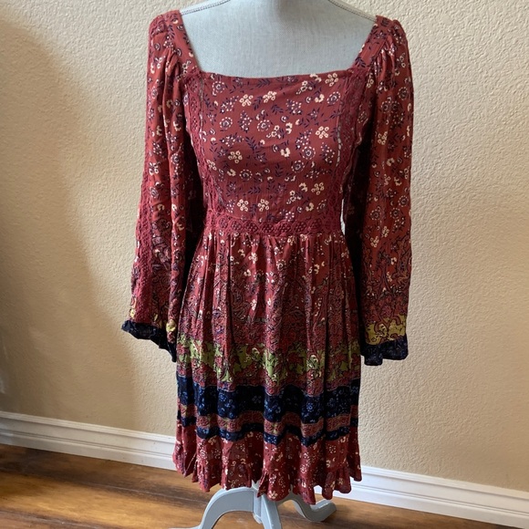Angie Adorable Floral Long Sleeve Dress - Picture 1 of 10
